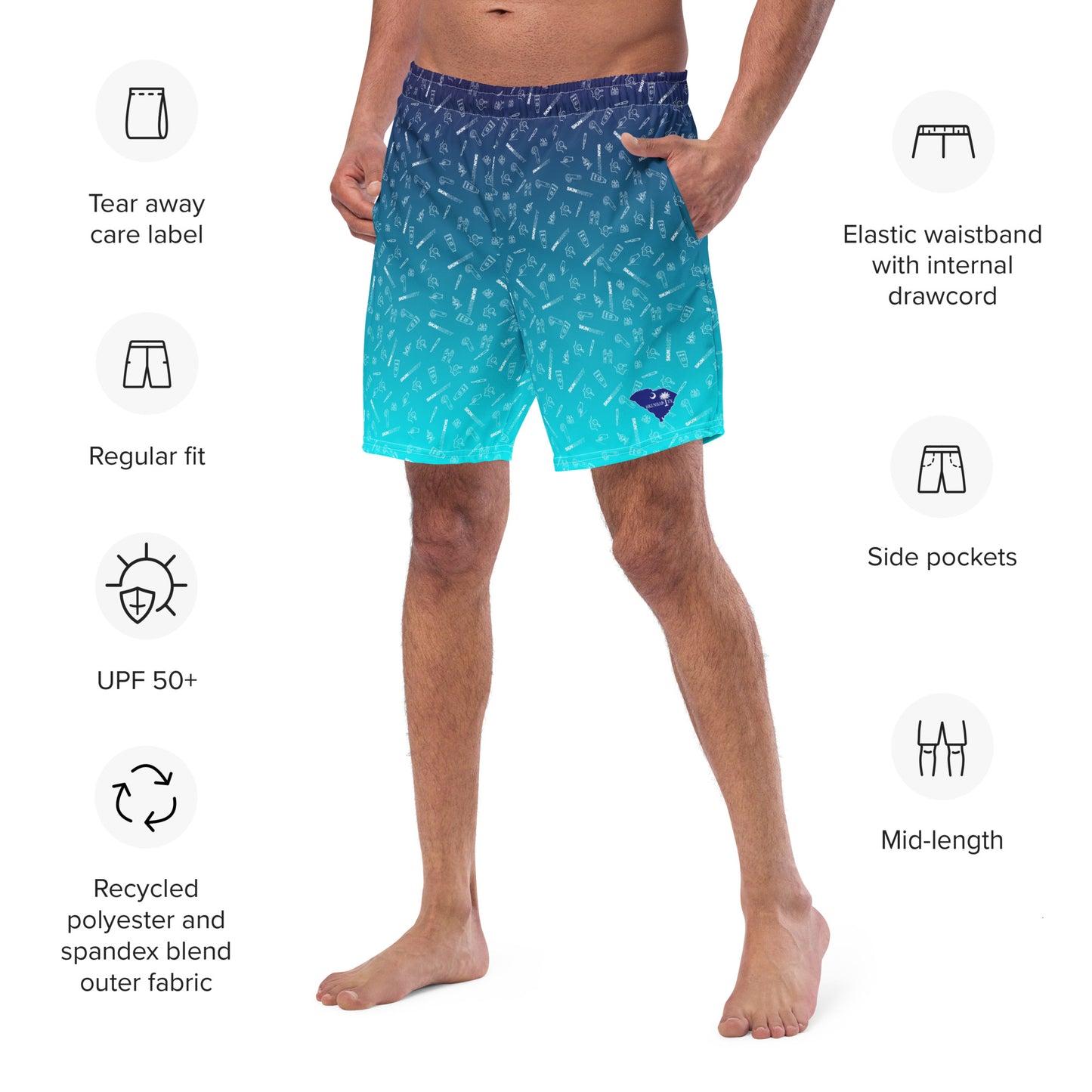 Skinsanity Charleston swim trunks