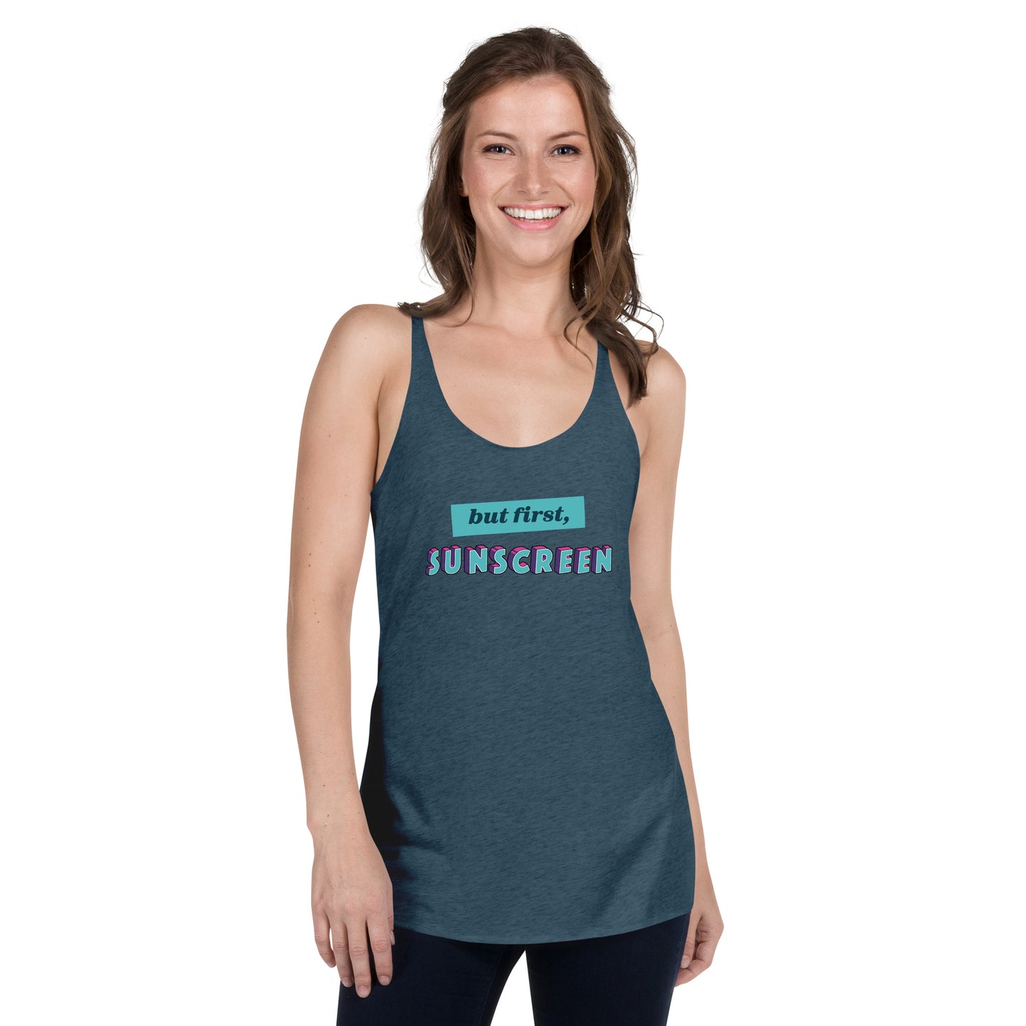 But First, Sunscreen racerback