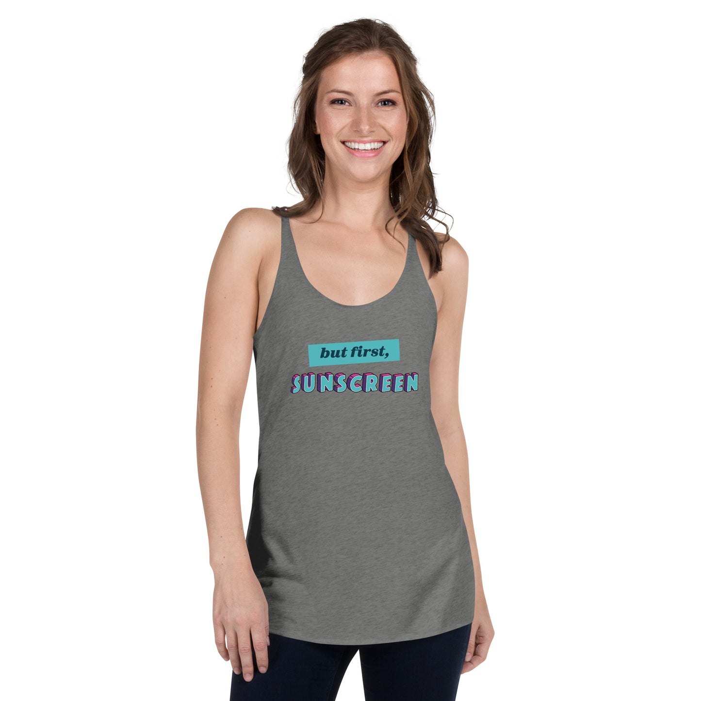 But First, Sunscreen racerback