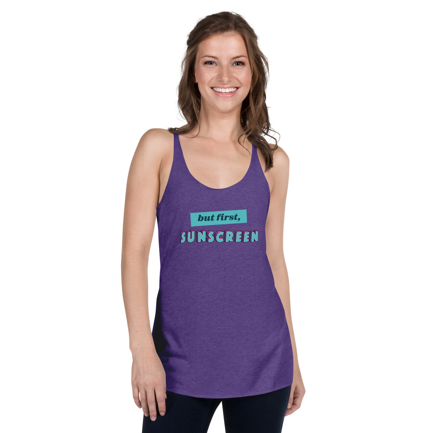 But First, Sunscreen racerback