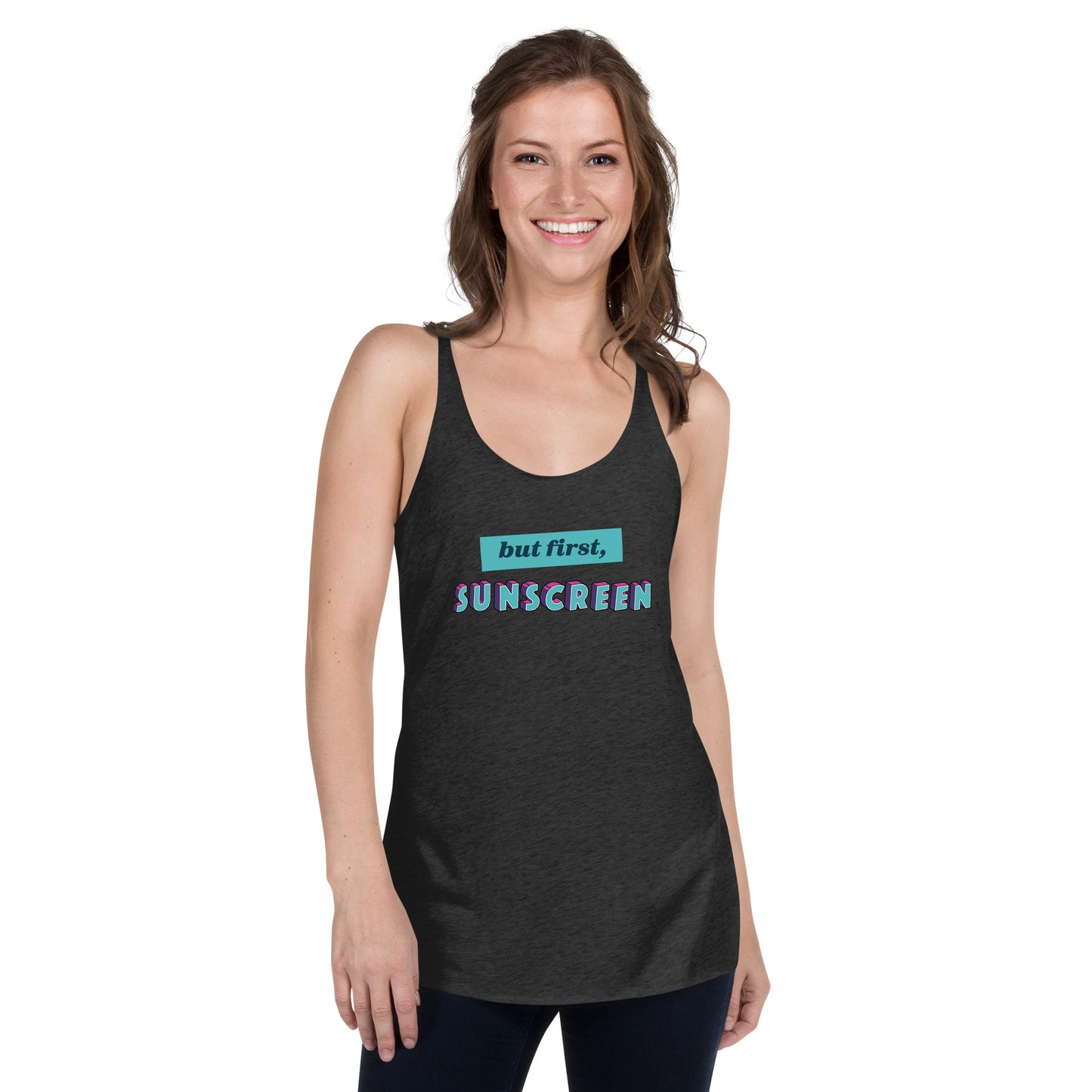 But First, Sunscreen racerback
