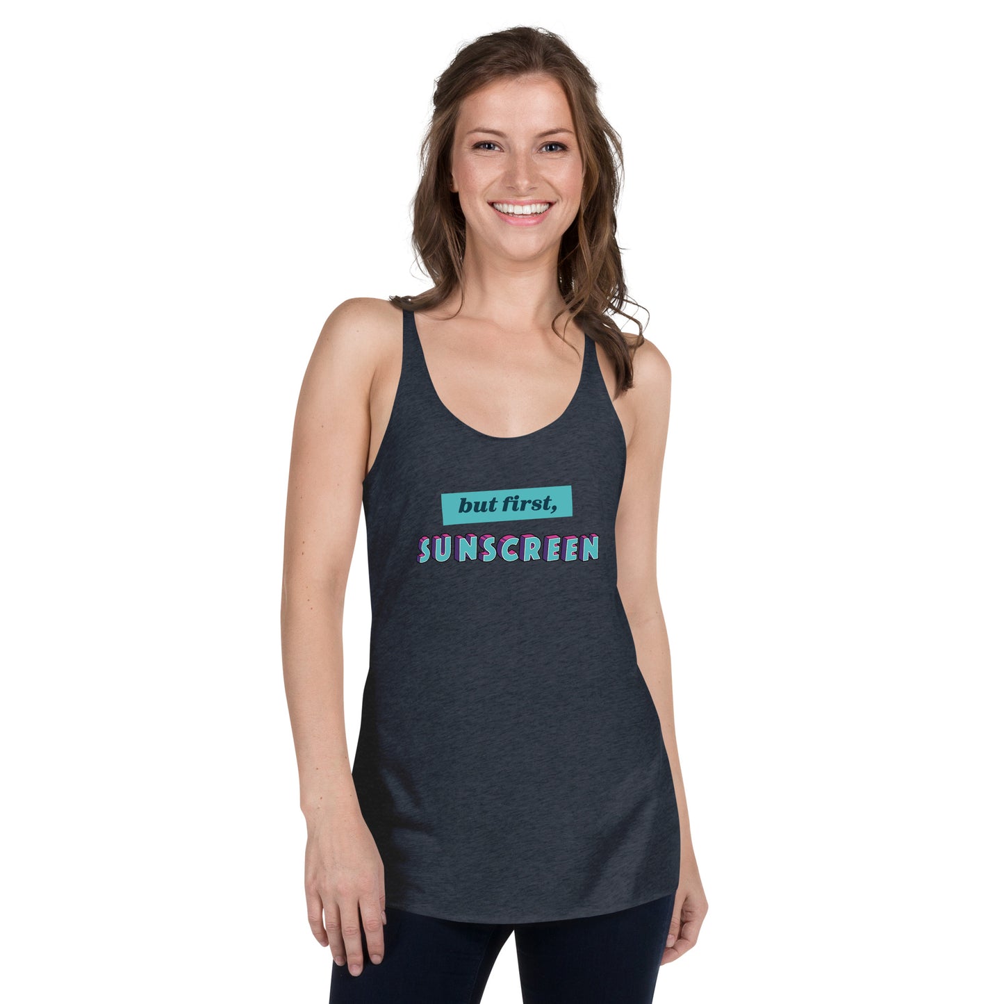 But First, Sunscreen racerback