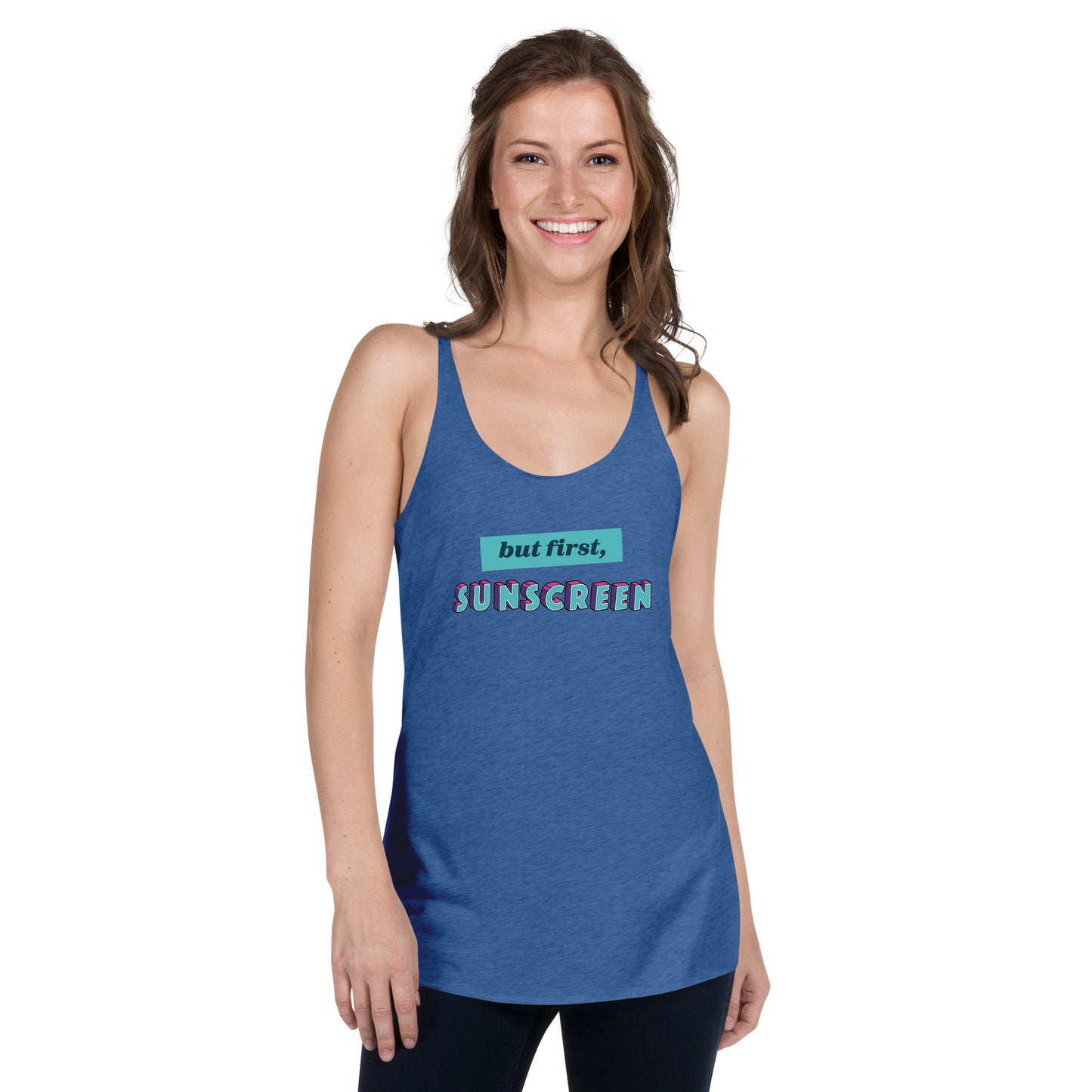 But First, Sunscreen racerback