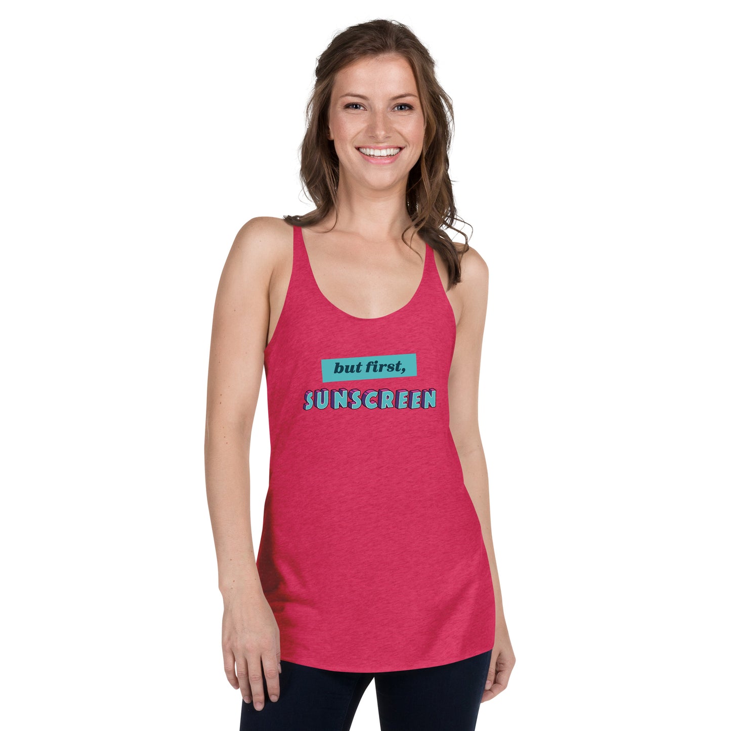 But First, Sunscreen racerback